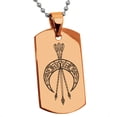 thumbnail image 1 of Tioneer Stainless Steel Artemis Greek Goddess of Moon Engraved Dog Tag Pendant Necklace, 1 of 1
