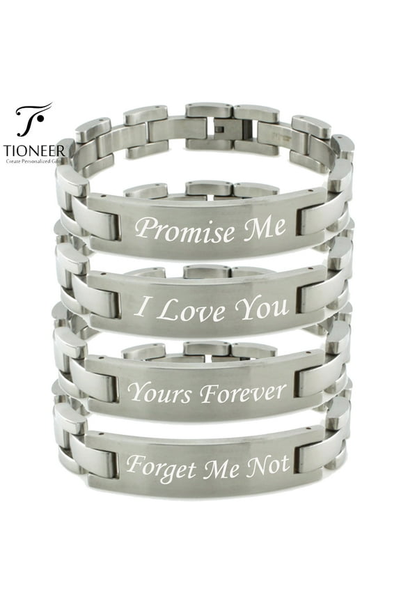 Stainless Steel Bracelet Options Engrave