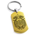 thumbnail image 1 of Tioneer Stainless Steel Dragon Knot Skuld's Net Viking Rune Engraved Dog Tag Keychain Keyring, 1 of 1