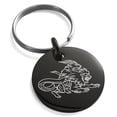 thumbnail image 1 of Tioneer Stainless Steel Greek Mythology Chimera Engraved Small Medallion Circle Charm Keychain Keyring, 1 of 1