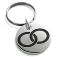 thumbnail image 1 of Tioneer Stainless Steel Hatakeyama Samurai Crest Engraved Small Medallion Circle Charm Keychain Keyring For Unisex 25mm., 1 of 1