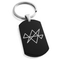 thumbnail image 1 of Tioneer Stainless Steel Reiki Midas Star Prosperity Engraved Dog Tag Keychain Keyring, 1 of 1