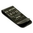 thumbnail image 1 of Tioneer Stainless Steel Sharpens Iron Proverbs 27:17 Engraved Male Credit Card Holder Celtic Initial 52mm, 1 of 6
