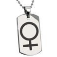 thumbnail image 1 of Tioneer Stainless Steel Solar System Planetary Venus Engraved Dog Tag Pendant Necklace, 1 of 1