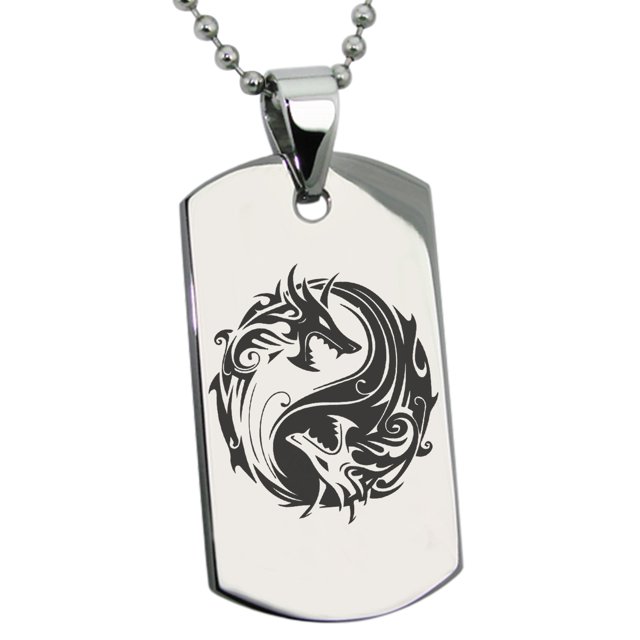 Men's 0.085 CT. T.W. Black Enhanced Diamond Dog Tag Pendant In Stainless Steel With Black Ion-Plate – 24" | Peoples Jewellers - Foto 5