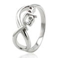 thumbnail image 1 of Tioneer Sterling Silver Classic Iconic Female Infinity Symbol Hope Promise Ring, 1 of 3