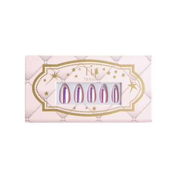 Tip Beauty Press-On Nails, Raspberry Ripple