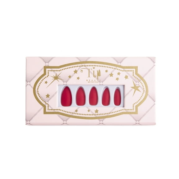 Tip Beauty Press-On Nails, Scarlet Letter
