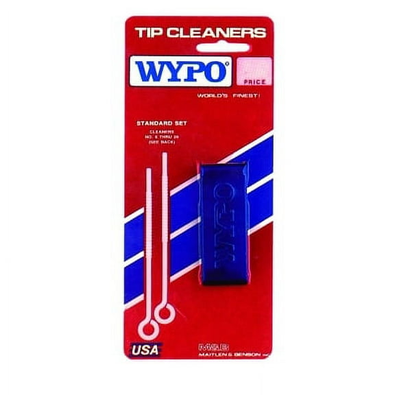 Tip Cleaner Set, Standard, Size 6 to 26, With 13 Cleaners with Case/File