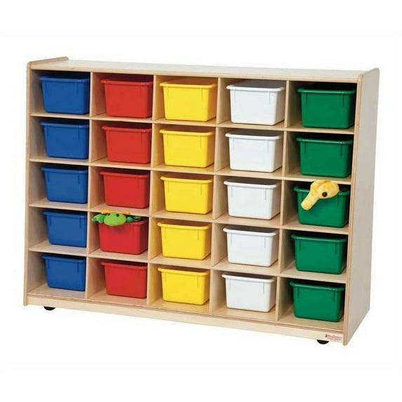 Tip-Me-Not? 25 Tray Storage with Assorted Trays