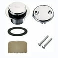 TipToe Bath Tub Drain Kit with TwoHole Overflow Cover Plate For Home