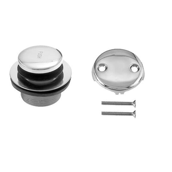 Tip Toe Trim Set with Coarse Thread Strainer - Powder Coat Flat Black