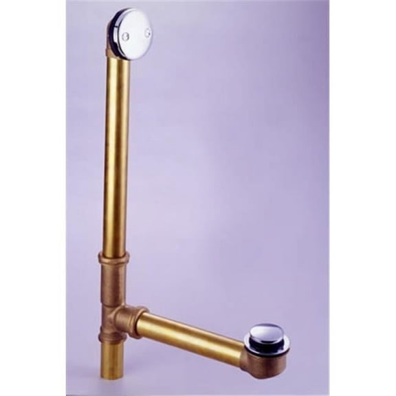 Tip Toe Waste And Overflow - Polished Chrome Finish