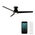 thumbnail image 1 of Tip Top 52" Matte Black Dimmable LED Smart Flush Mount Ceiling Fan with Remote Control, 1 of 5