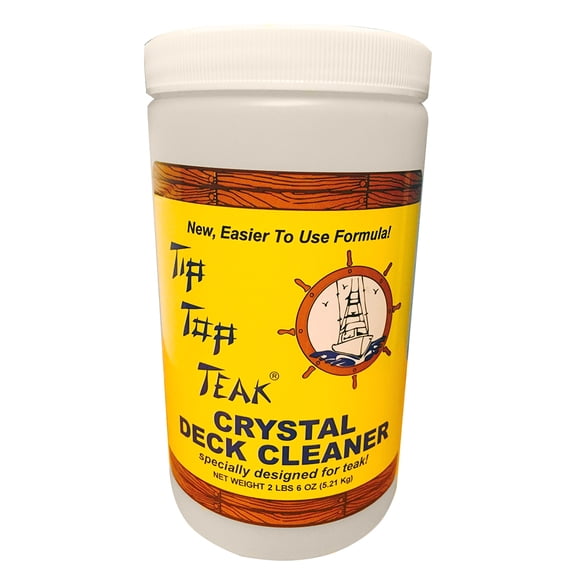 6" White and Yellow Crystal Deck Cleaner Quart 6 oz.
