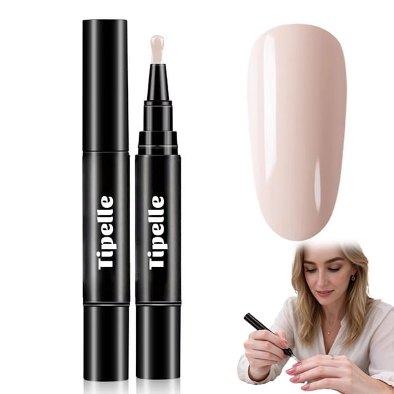 Tipelle Nail Polish Pens Set, Portable Fast Dry for Adults, DIY 6 Colors Glossy Nail Art Design Kit, Smooth Flow Long Lasting Finish Khaki