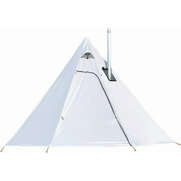 Tipi Hot Tent with Fire Retardant Stove Jack for Flue Pipes, 2~3 Person, Lightweight, Teepee Tents for Family Team Outdoor Backpacking Camping Hiking