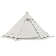 Tipi Hot Tent with Fire Retardant Stove Jack for Flue Pipes, 2~3 Person, Lightweight, Teepee Tents for Family Team Outdoor Backpacking Camping Hiking