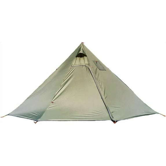 Tipi Hot Tent with Fire Retardant Stove for Flue Pipes, 3~4 Person, Lightweight, Teepee Tents for Family Team Outdoor Backpacking Camping Hiking