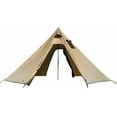 thumbnail image 1 of Tipi Hot Tent with Fire Retardant Stove  for Flue Pipes, 3~4 Person, Lightweight, Teepee Tents for Family Team Outdoor Backpacking Camping Hiking, 1 of 7