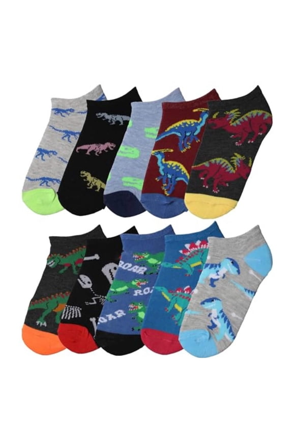 Kids’ 10-Pack Low Cut Socks – Premium Comfort Multipack