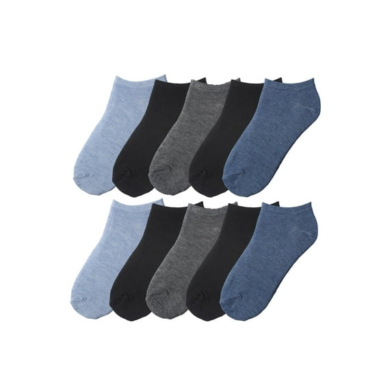 Tipi Toe Boys 10 Pack No Show Lightweight Colorful Patterned Socks