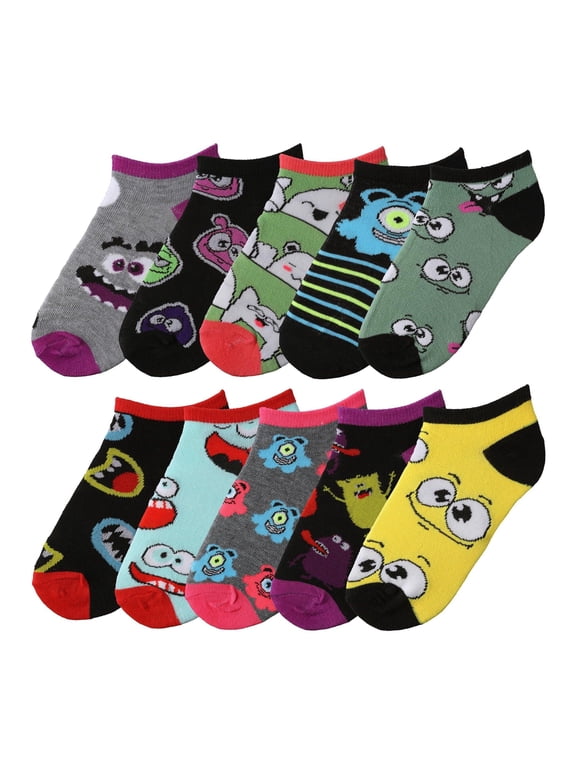 Kids’ 10-Pack Low Cut Socks – Durable & Soft Everyday Style