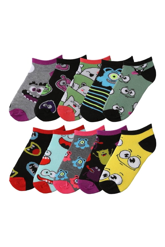 Kids’ 10-Pack Low Cut Socks – Durable & Soft Everyday Style