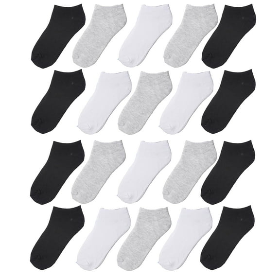 Tipi Toe Kids' 20-Pack Classic Low Cut Socks, Mixed Colors