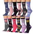 thumbnail image 1 of Tipi Toe Everyday Fashion Crew Socks for Women – 12-Pack with Spandex Comfort, 1 of 1