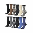 thumbnail image 1 of Tipi Toe Everyday Fashion Crew Socks for Women – 12-Pack with Spandex Comfort, 1 of 5