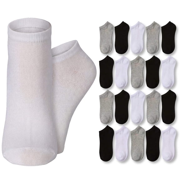 Tipi Toe Fun & Fashionable Women's Low-Cut Socks - Mega Pack (20 Pairs)