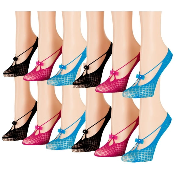 Tipi Toe No Show Socks For Women 12 Pairs Casual Low Cut Socks Anti-slid Athletic Cotton Socks with Non Slip Grip