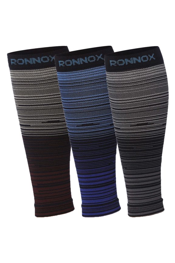Unisex 3 Pairs Professional Muscle Support Calf Sleeves - Performance Support for Running, Exercise & Recovery