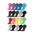 thumbnail image 1 of Tipi Toe Fashion Low-Cut Women’s Socks – Pack of 20, Assorted Designs, 1 of 8