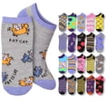 thumbnail image 1 of Tipi Toe Women's 20 Pairs Colorful Patterned Low Cut/No Show Socks NS196-AB, 1 of 5