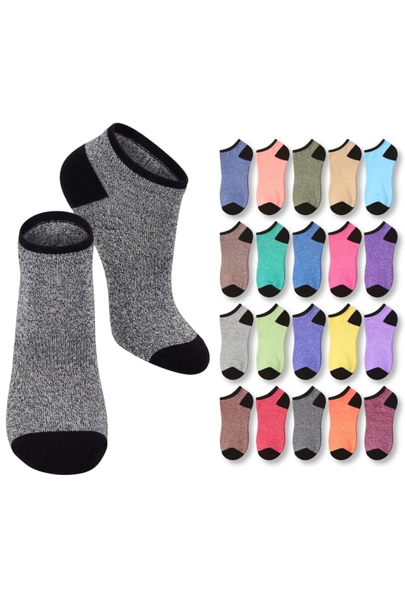 Bright & Fun Low-Cut Socks – Women’s 20 Pack Set