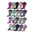 thumbnail image 1 of Tipi Toe Women's 20 Pairs Crazy Colorful Fun Patterned No Show Socks, 1 of 8