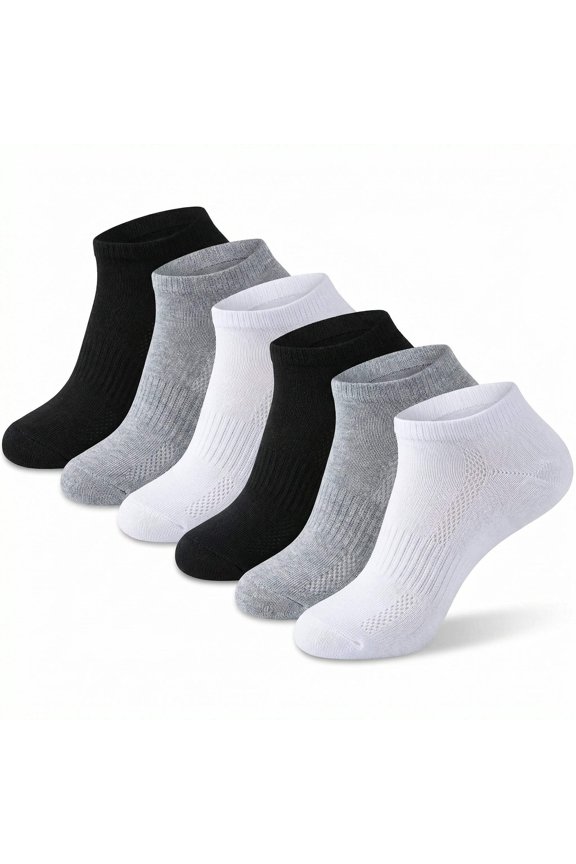 Women's 6-Pack Athletic Cushioned Comfort Arch Support Socks