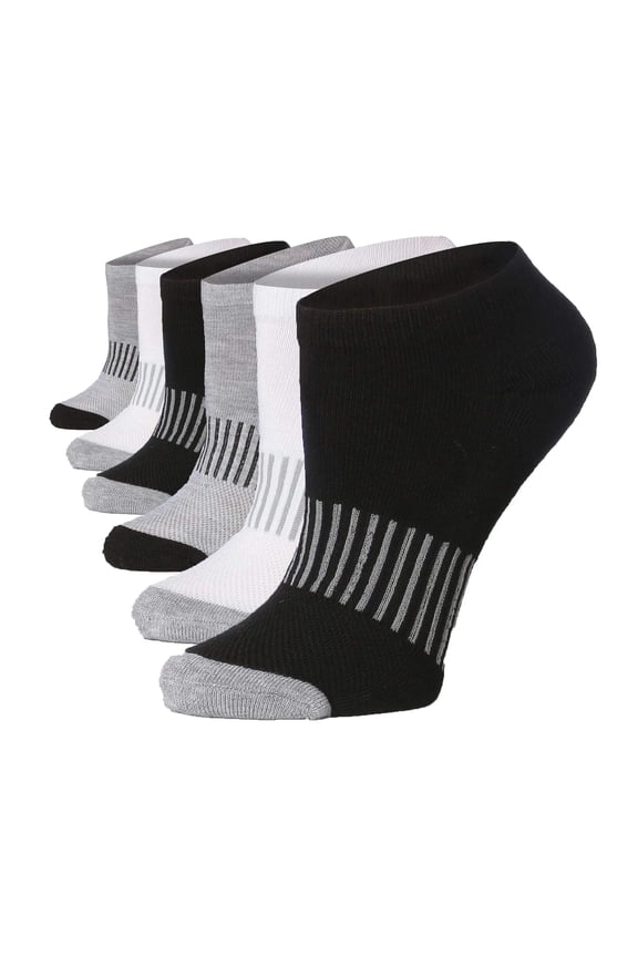 Womens Moisture-Wicking Sports Socks Multicolor Bundle (6 Pairs)