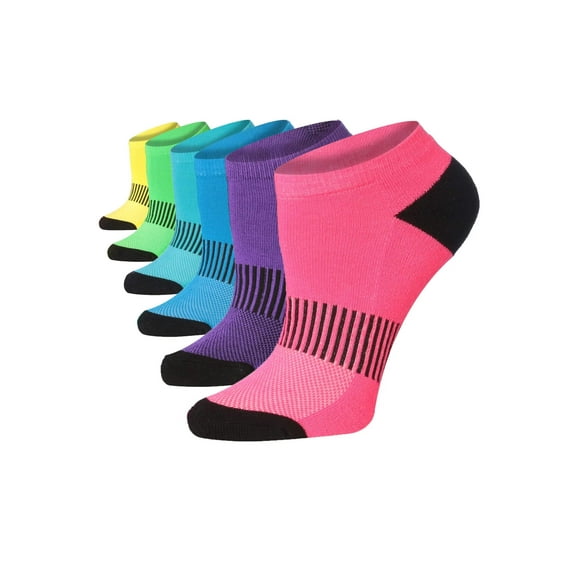 Tipi Toe Women's 6-Pairs Low Cut/No Show Athletic SPort Socks WS16-A