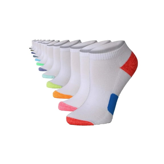 Tipi Toe Women's Athletic Ankle Socks with Arch Support 12-Count