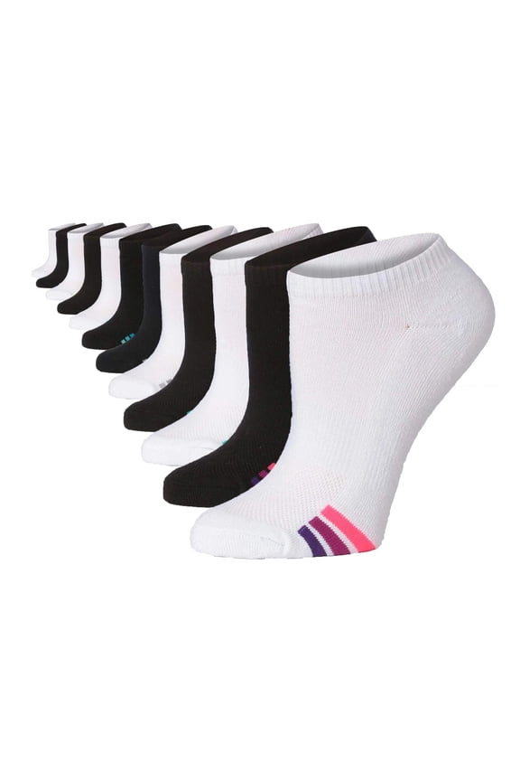 Women's Athletic Ankle Socks with Arch Support 12-Count
