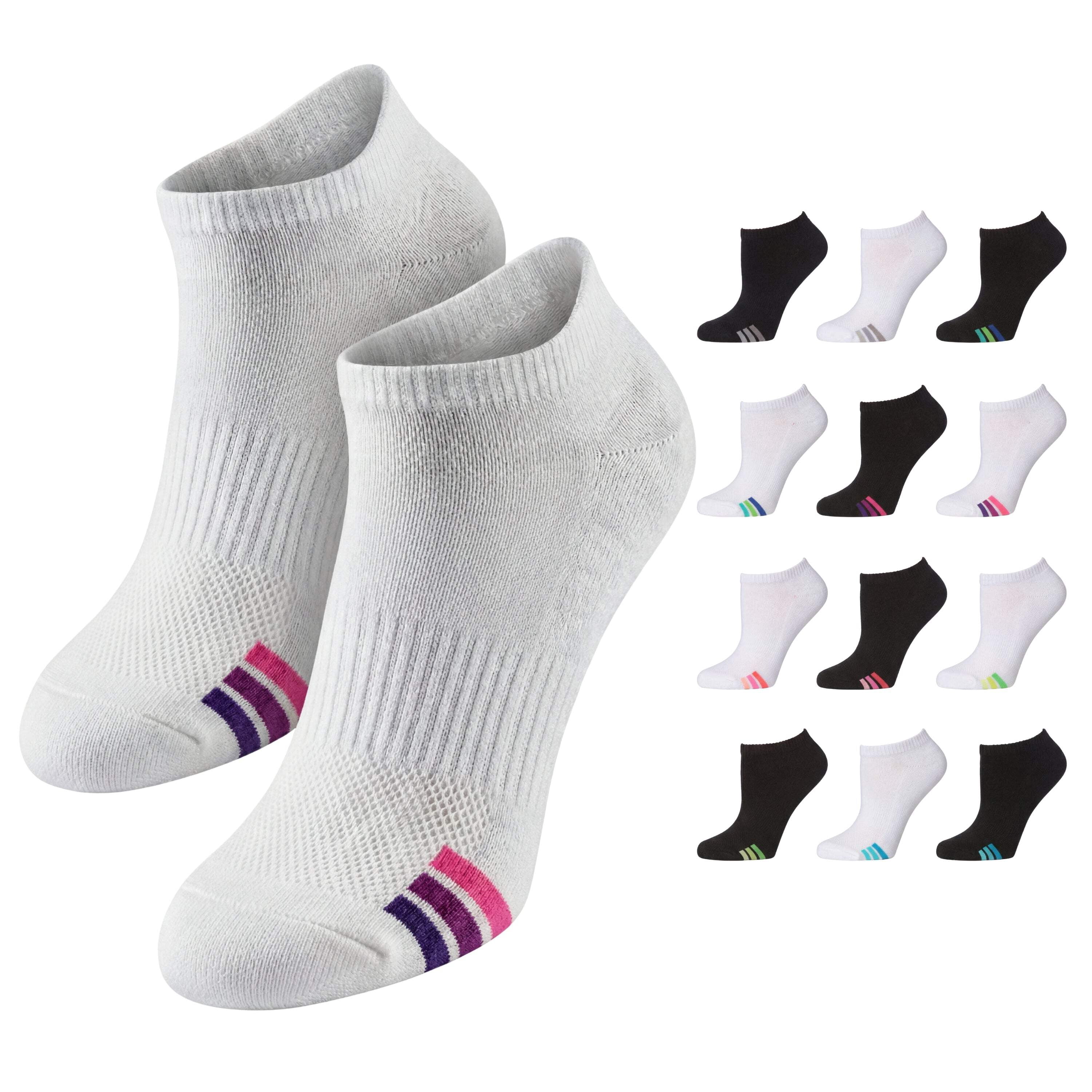 Tipi Toe Women's Athletic Ankle Socks with Arch Support 12-Count