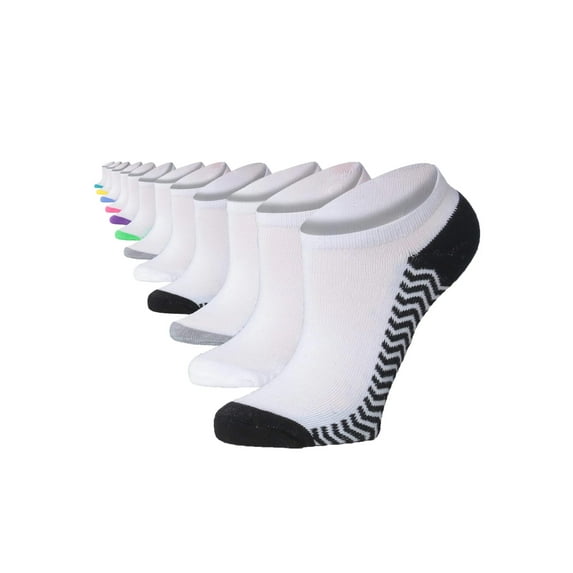Tipi Toe Cushioned Sport Socks for Women Multi-Color (12 Pairs)