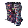 thumbnail image 1 of Tipi Toe Women's Fashion Knee High Casual Socks - 6 Pair Multipack, 1 of 4