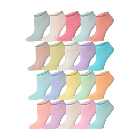 Tipi Toe Women’s Low-Cut Sock Bundle – 20 Pair Value Mega Pack