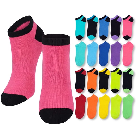 Tipi Toe Women’s Low-Cut Sock Collection – Fun, Colorful, 20-Pack Multi-Set