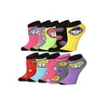 thumbnail image 1 of TIPITOE Women's Fun Printed No-Show Ankle Socks Mega Pack - 10 Pairs Assorted Designs, 1 of 8