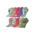 thumbnail image 1 of TIPITOE Women's Fun Printed No-Show Ankle Socks Mega Pack - 10 Pairs Assorted Designs, 1 of 5